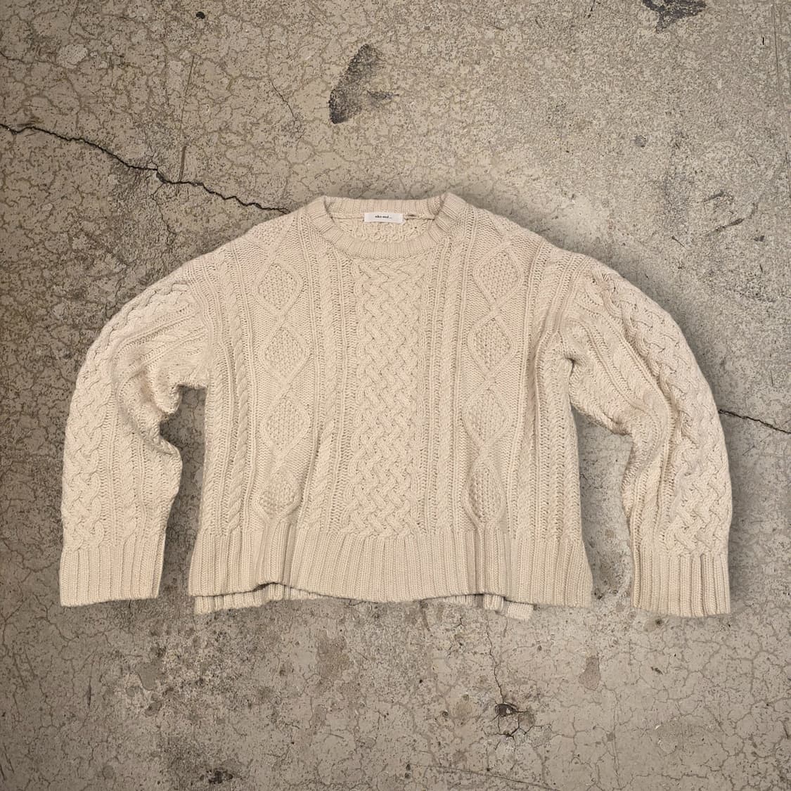 니코앤드 클래식 아란 케이블 니트 스웨터 상품이미지1