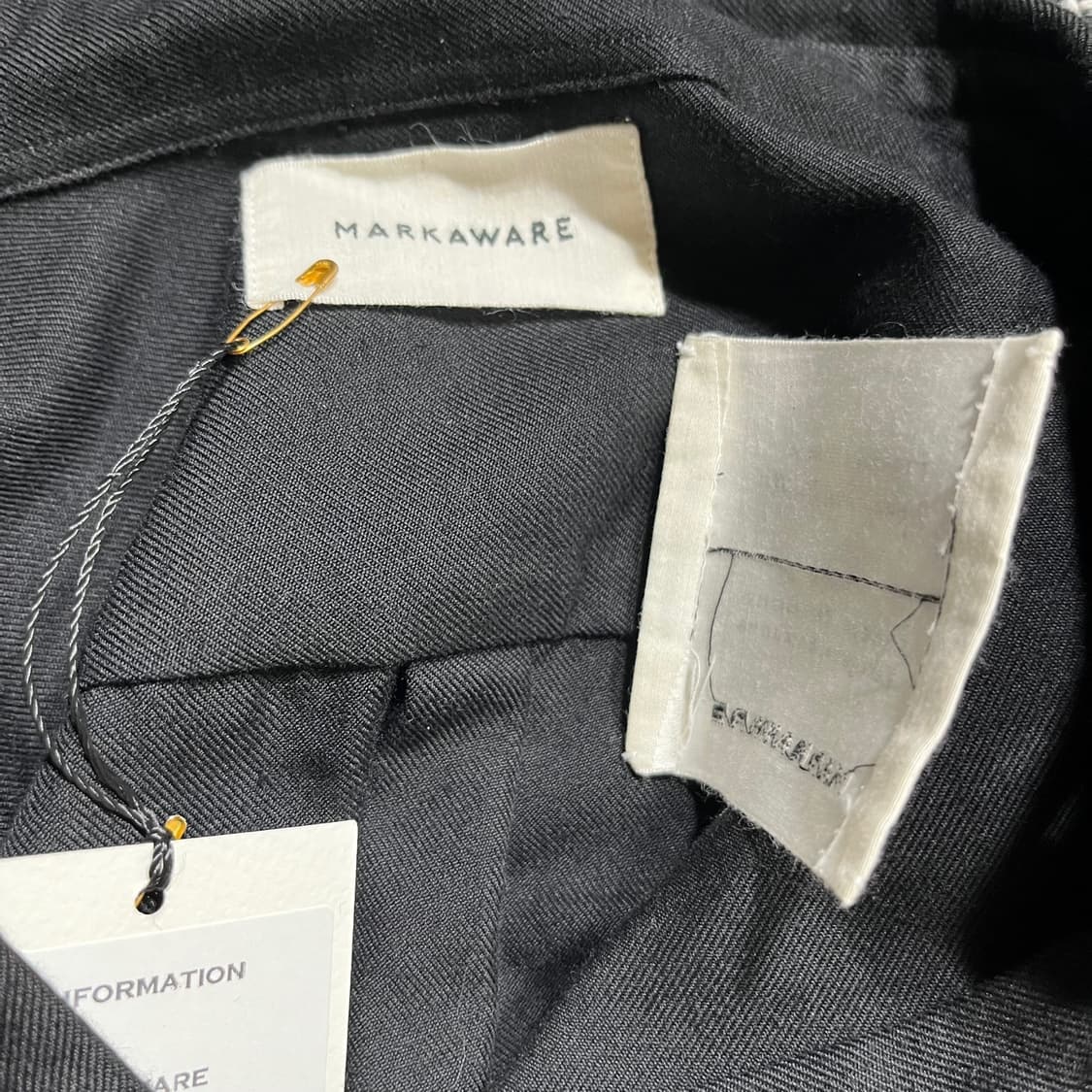 Markawear 울혼방 셔츠자켓 블랙(2) 상품이미지7