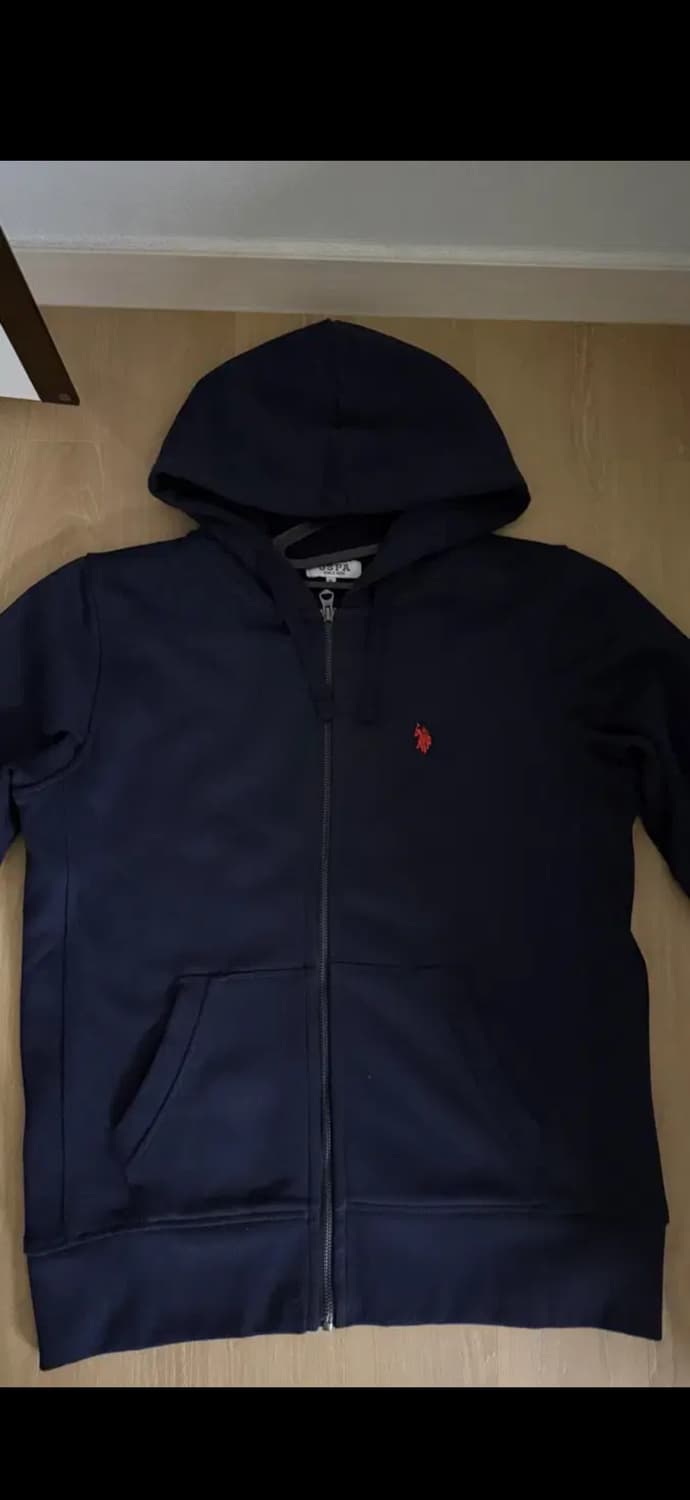 폴로 기모 후드집업 네이비 105 상품이미지1