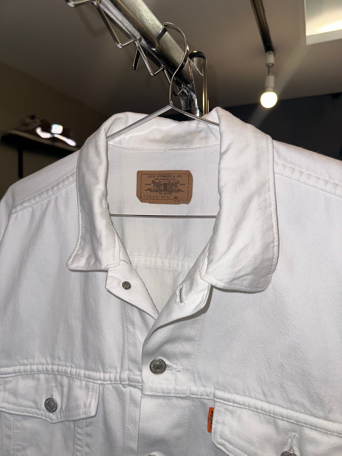 80’s Levi’s Japan white trucker jacket 상품이미지5