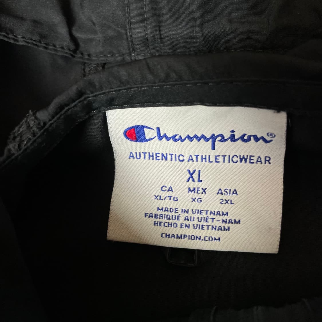 챔피온 블랙 아노락 바람막이 자켓 XL 상품이미지4