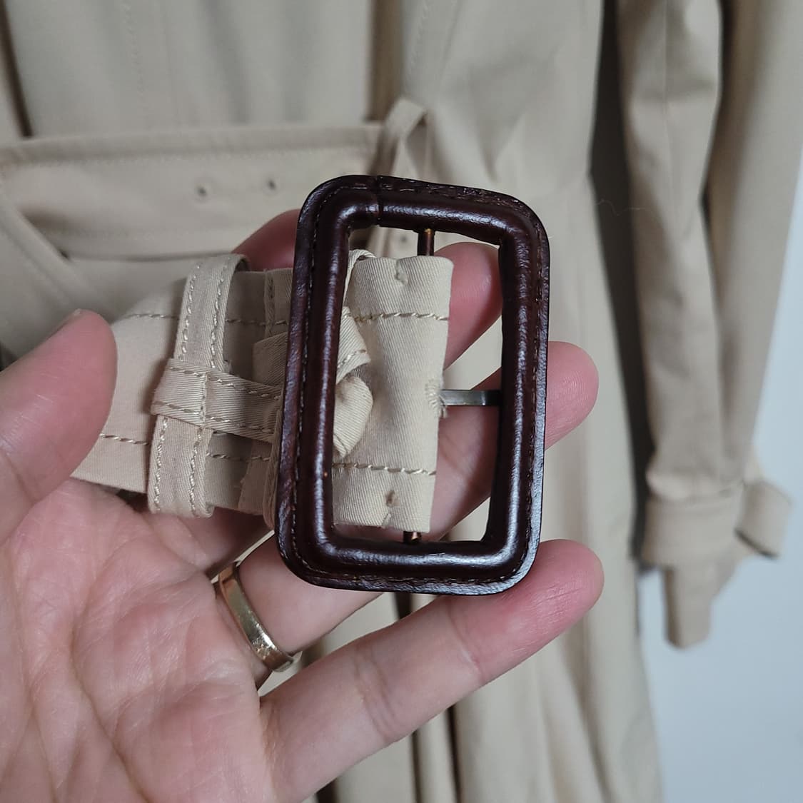 (S) 질스튜어트 베이지 트렌치 코트 상품이미지7