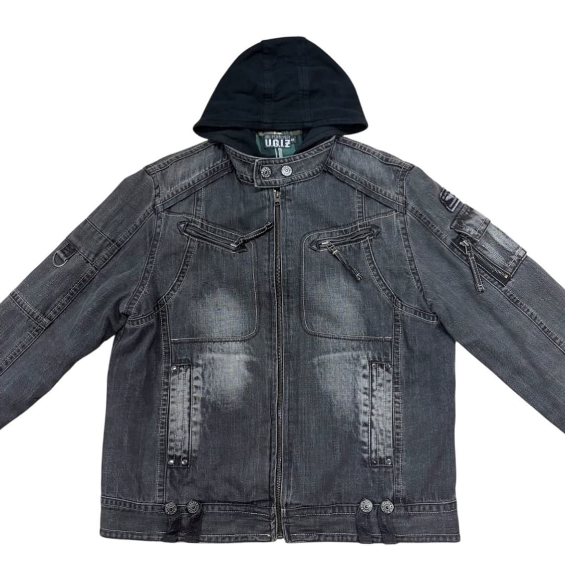 UGIZ 워싱누빔청자켓 상품이미지3