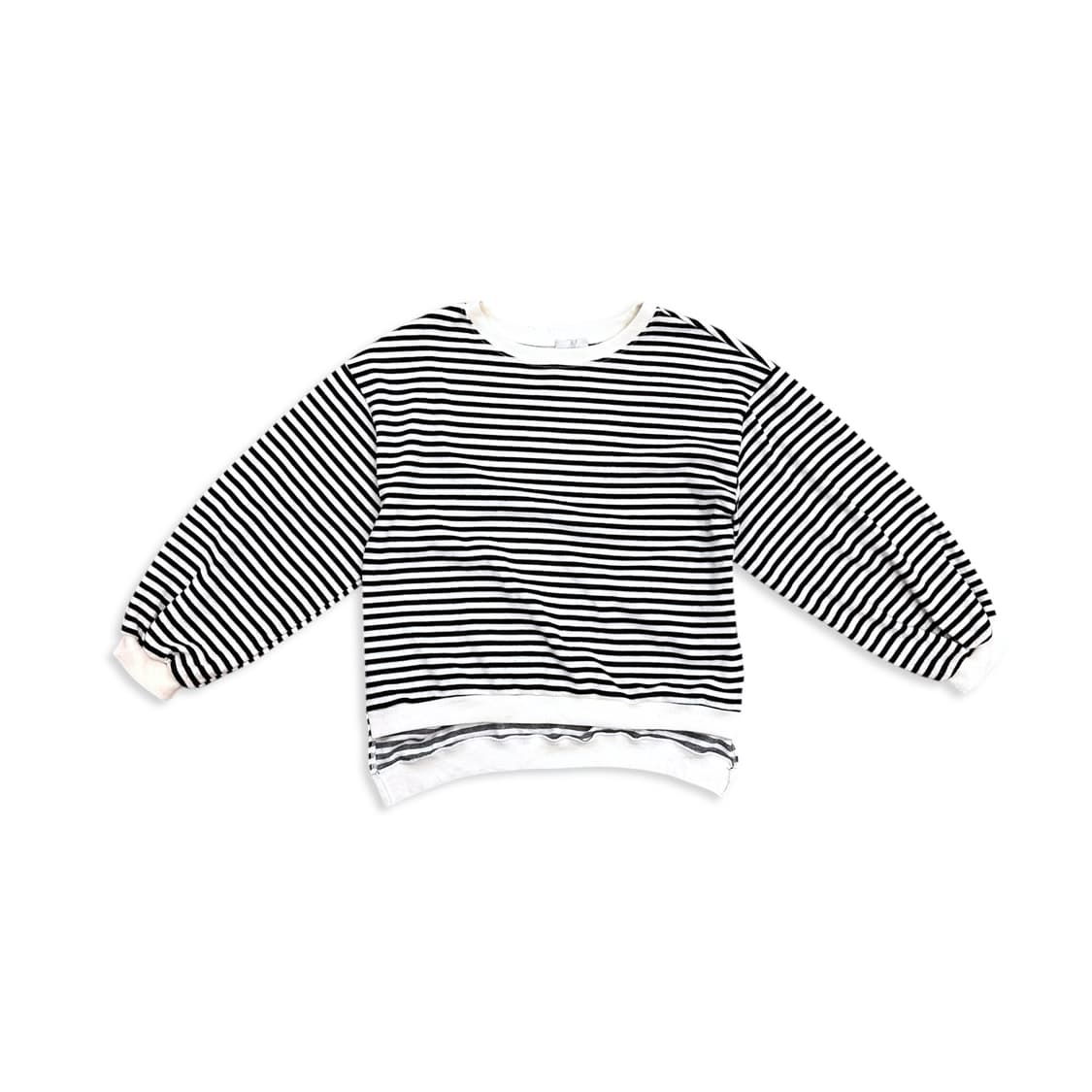 White stripe knitwear sweatshirt 상품이미지2