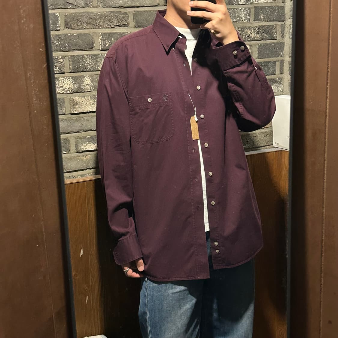 XL) Wrangler 랭글러 투포켓 워크웨어 코튼 셔츠 W40 상품이미지8
