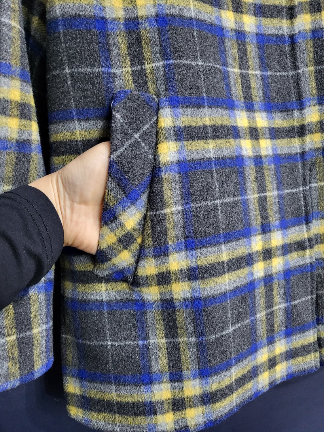 Leshop 핸드메이드 빅카라 오버핏 코드자켓 상품이미지4