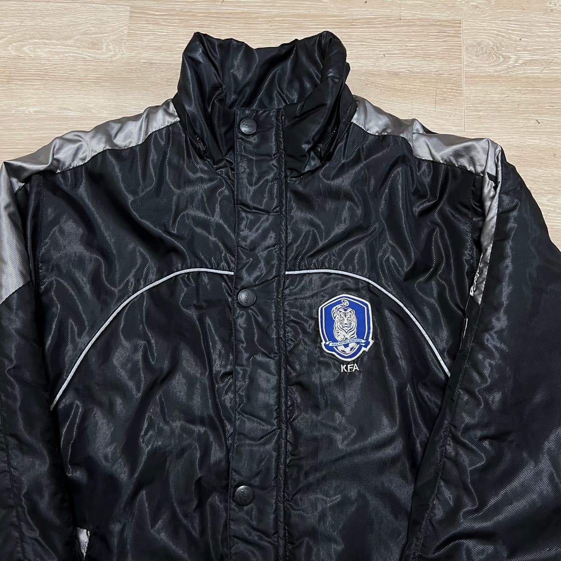 KFA 대한민국 축구 협회 롱패딩 돕바 점퍼 [유광 블랙] M/95 상품이미지2