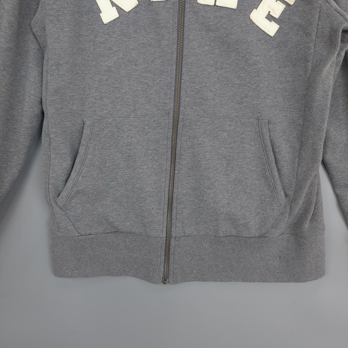 나이키 NIKE 스포츠웨어 로고 후드 집업 그레이 XL 상품이미지3