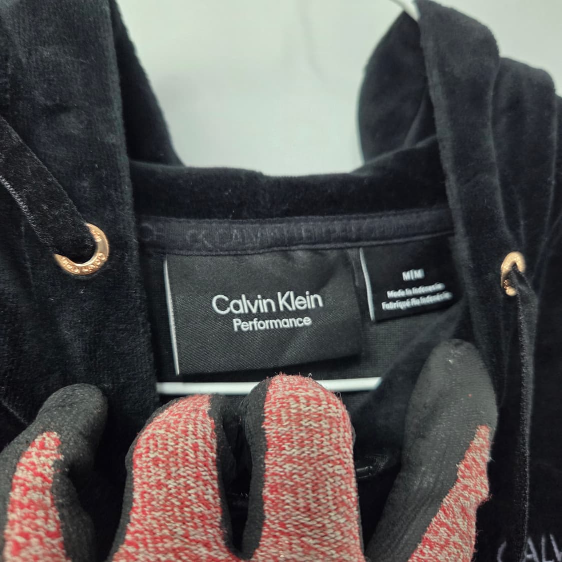 M (102) / 캘빈클라인 / 벨벳 후드 집업  상품이미지4