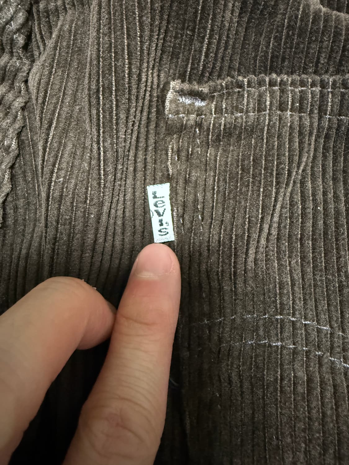 빈티지 리바이스 565 와이드 레그 코듀로이 브라운 made in usa 상품이미지4