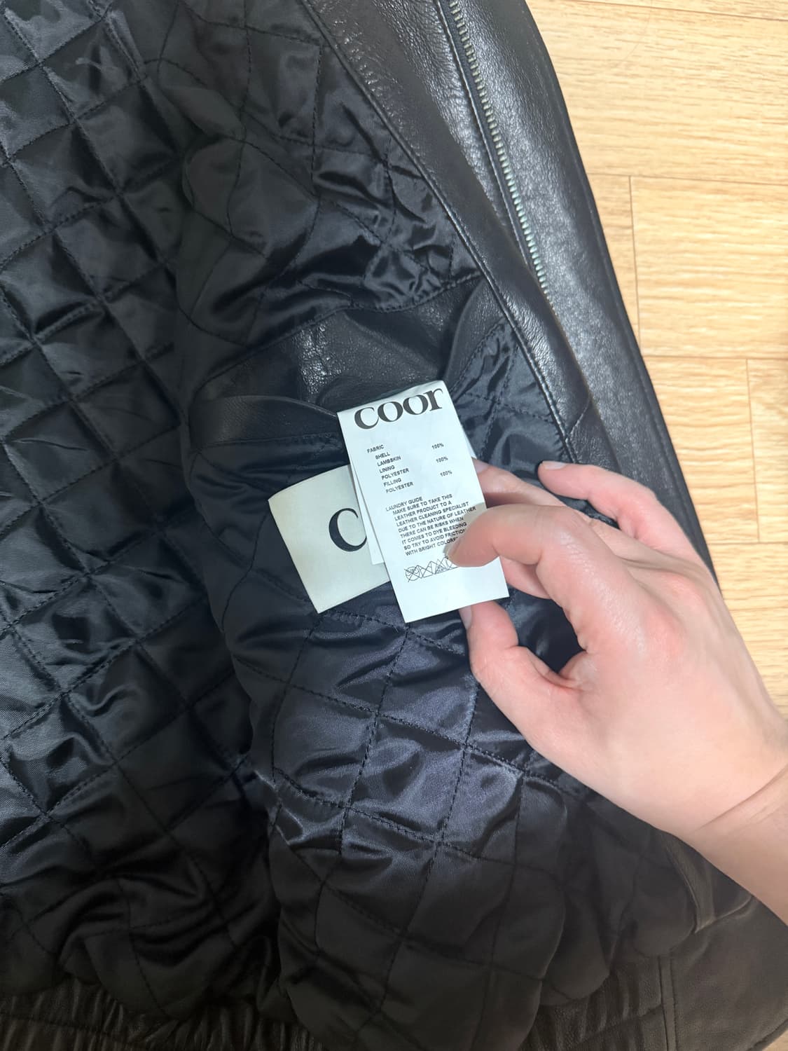 쿠어 베지터블 레더 a-2 레더자켓 상품이미지3