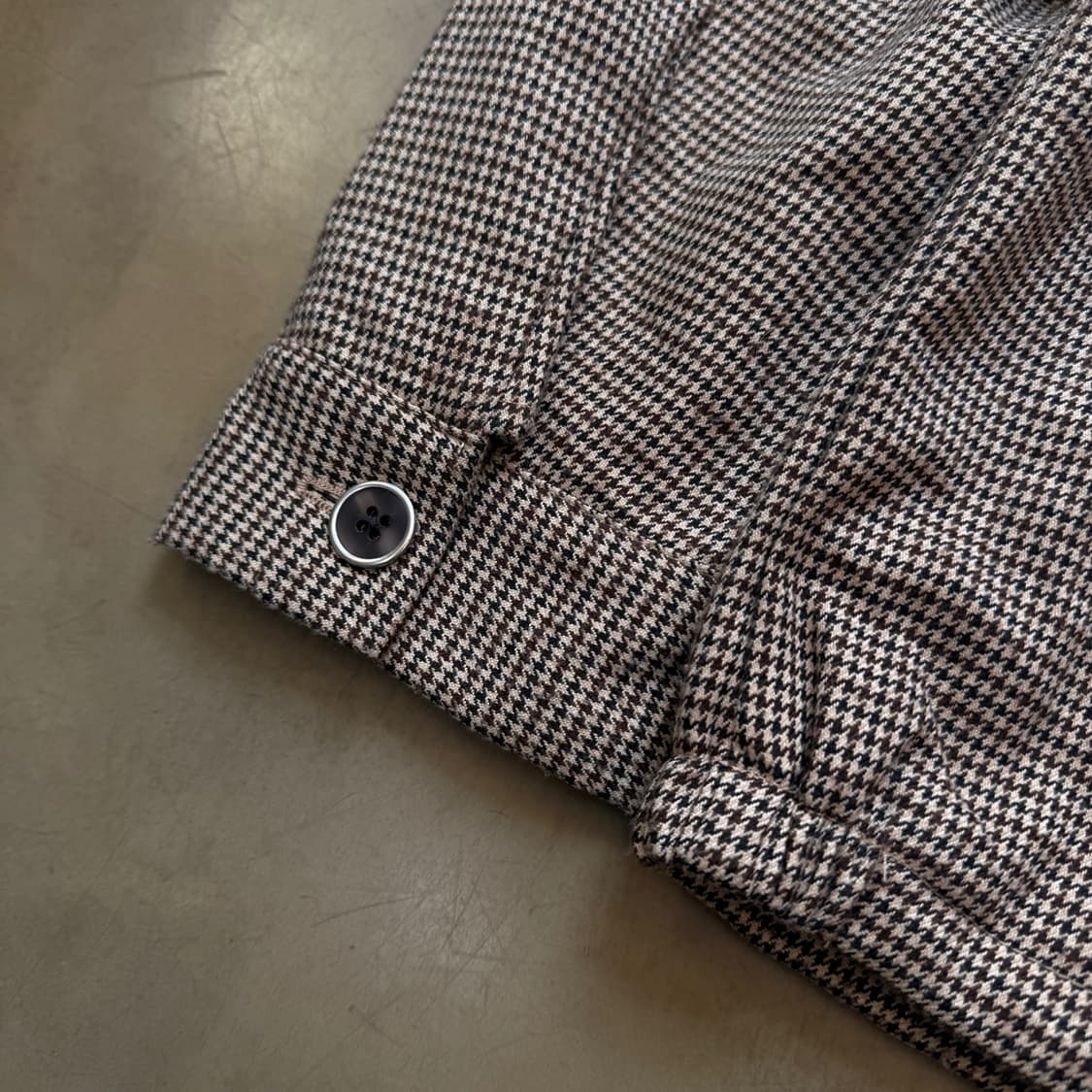 INHERIT 라이트 패브릭 하운드투스 자켓 상품이미지6