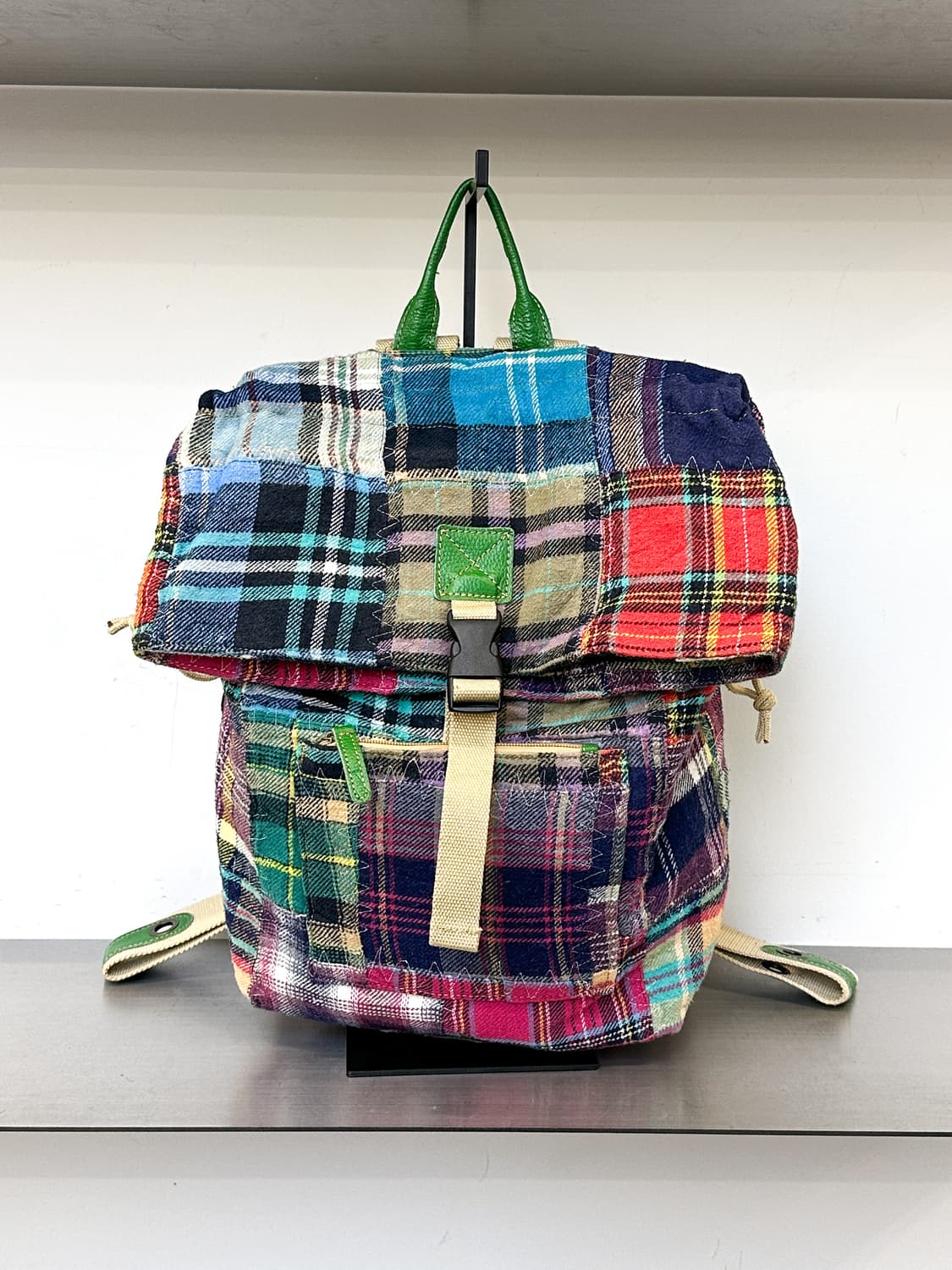 Bms Inc 체크 패치워크 백팩 상품이미지2