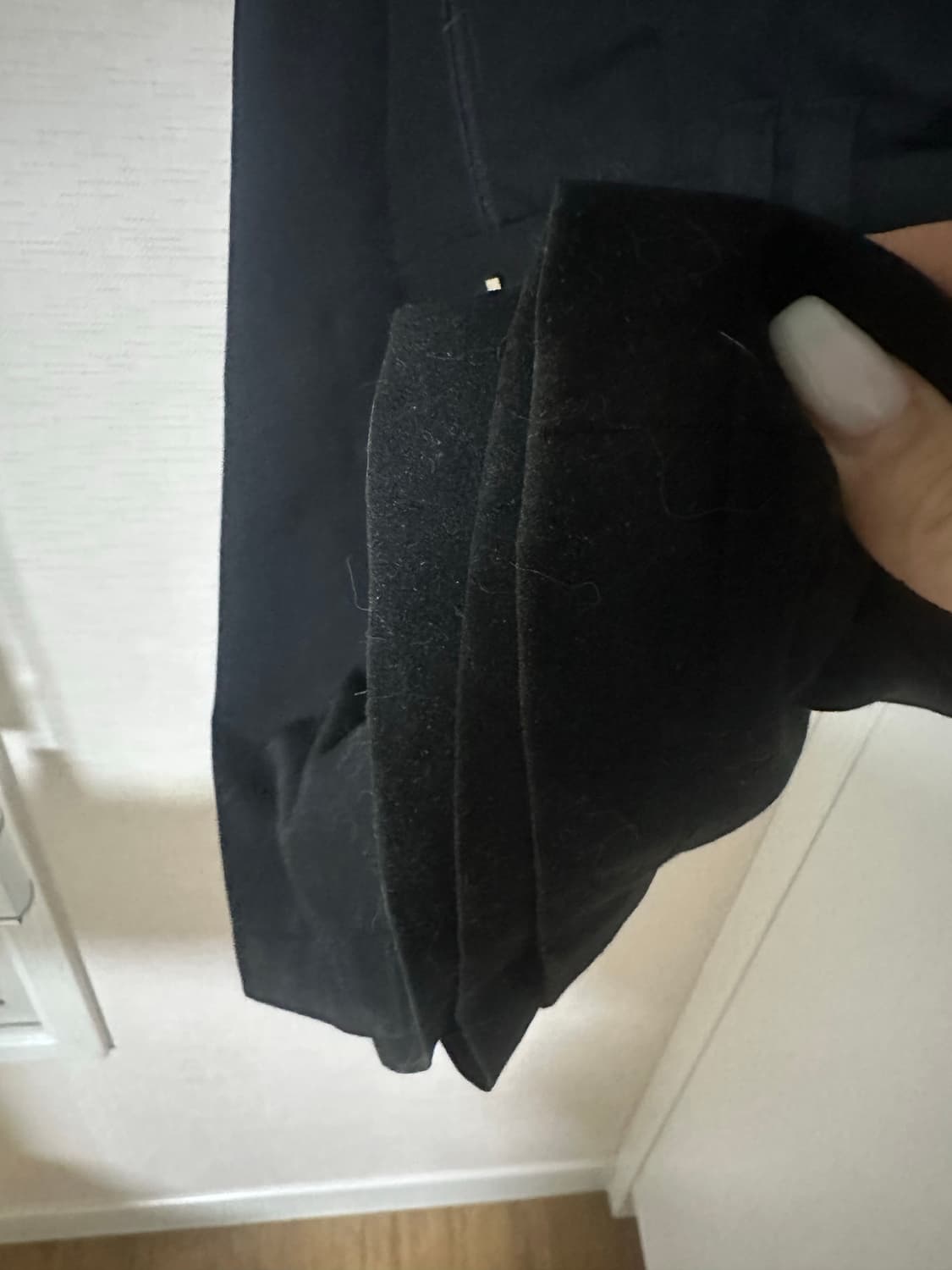 트리밍버드 레이어드 드레이프 랩 트라우저 블랙 사이즈 2 트밍 바지 슬랙 상품이미지4