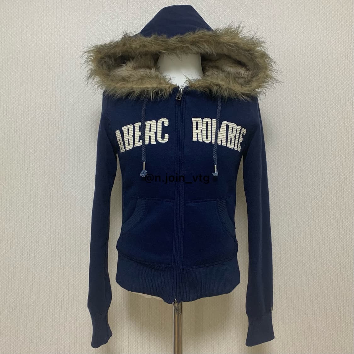 아베크롬비 네이비 울프죠 후드집업 상품이미지1