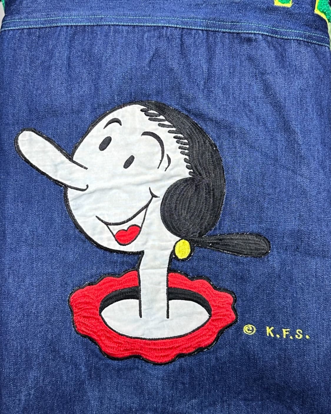 80s King Features Syndicate 뽀빠이 데님자켓 상품이미지5