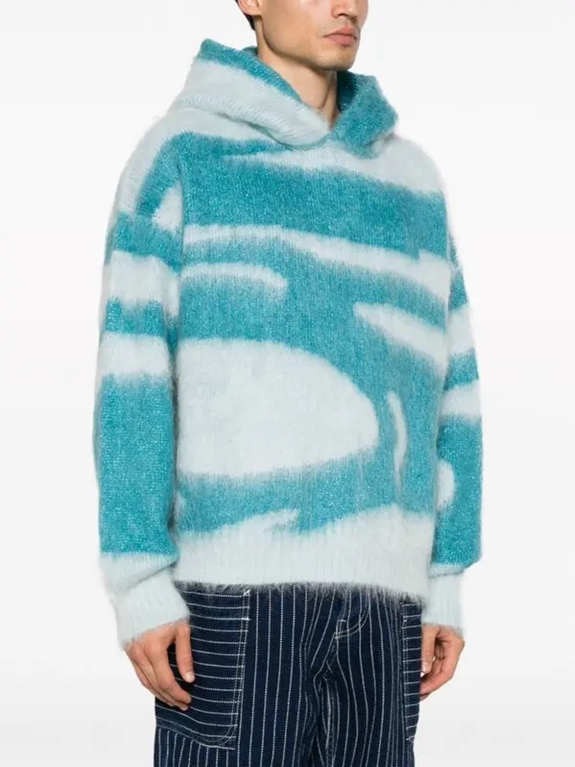 Bonsai 자카드 웨이브 니트 후드 상품이미지2