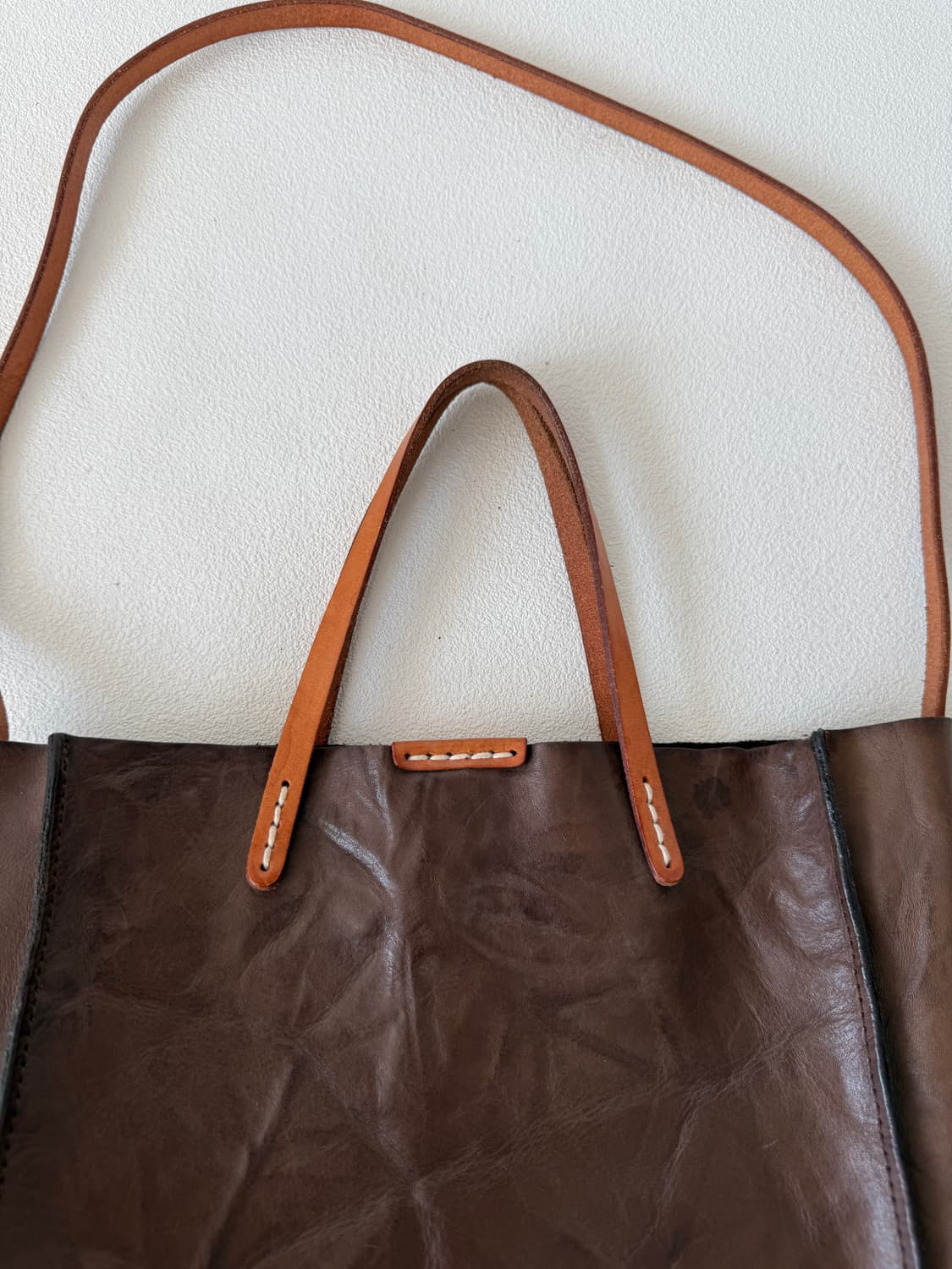 Pre owned 레더 토트 숄더백 상품이미지2