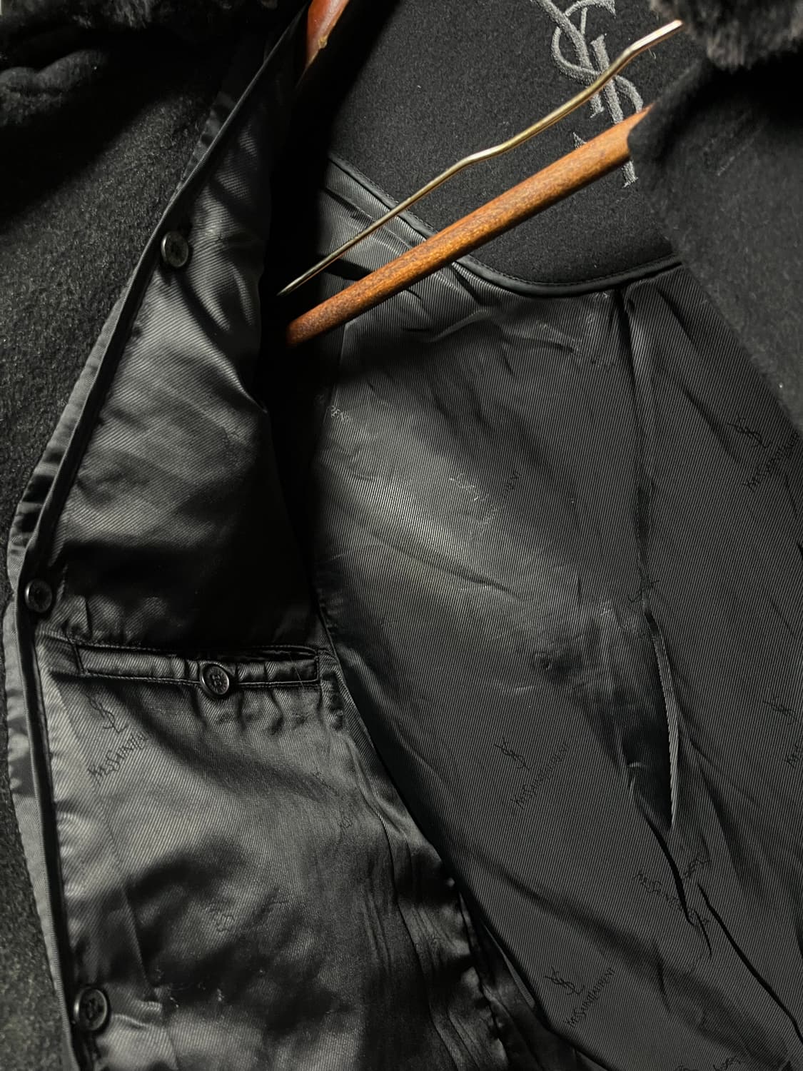 입생로랑 퍼카라 코트 판매 100사이즈 상품이미지5