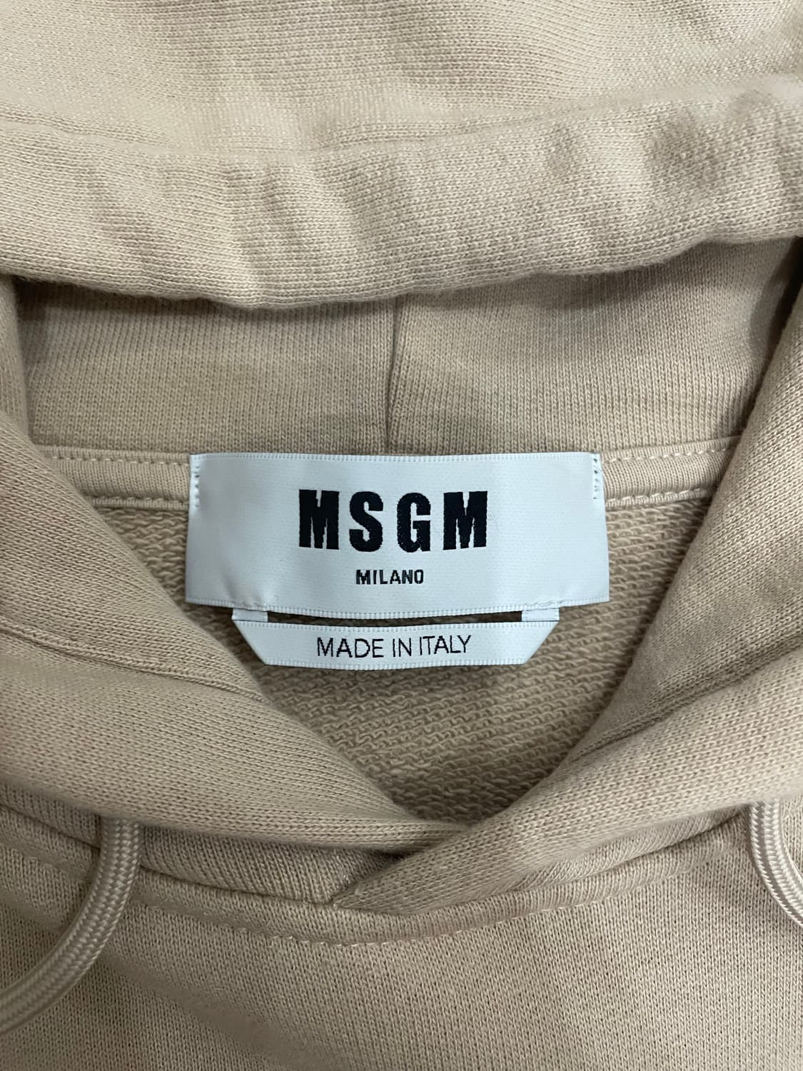 MSGM 프린팅 로고 후드티 베이지 <이태리 메이드> 상품이미지6