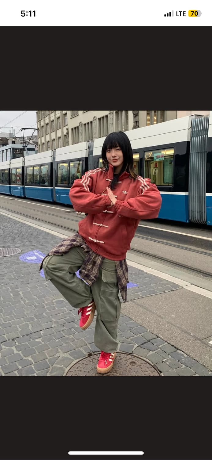 중티다스 뉴이어 져지 레드 s팝니다 상품이미지5