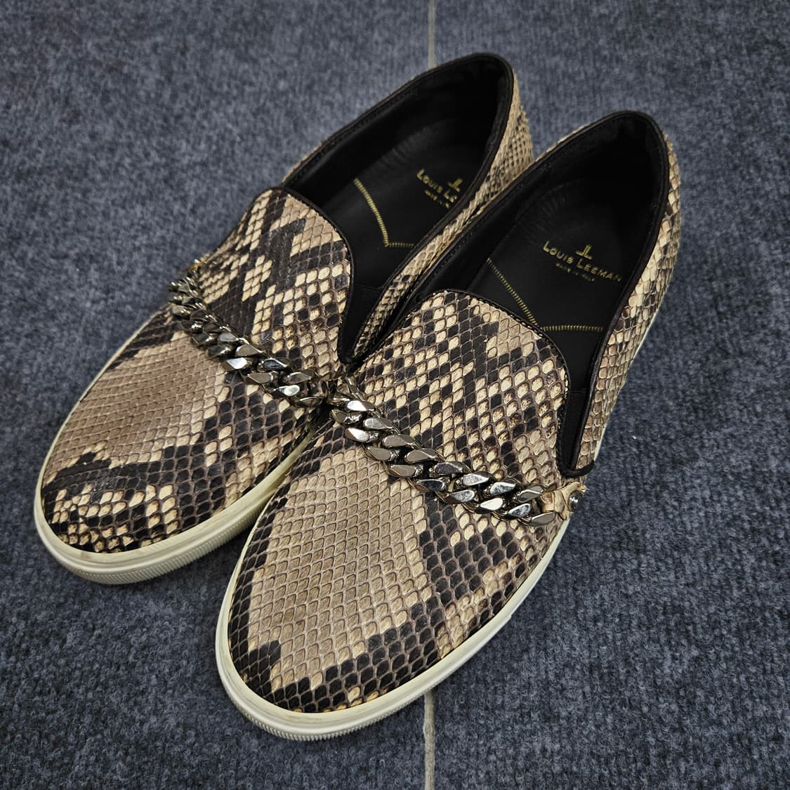 루이스리만 뱀피체인 하이엔드 슬립온 한정판 급처 상품이미지1