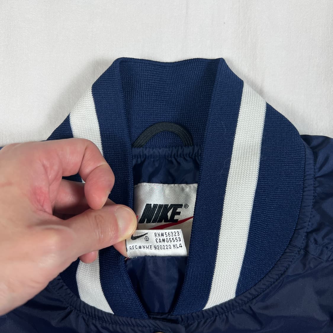 90‘s 나이키 nike N 로고 나일론 바시티자켓 상품이미지8