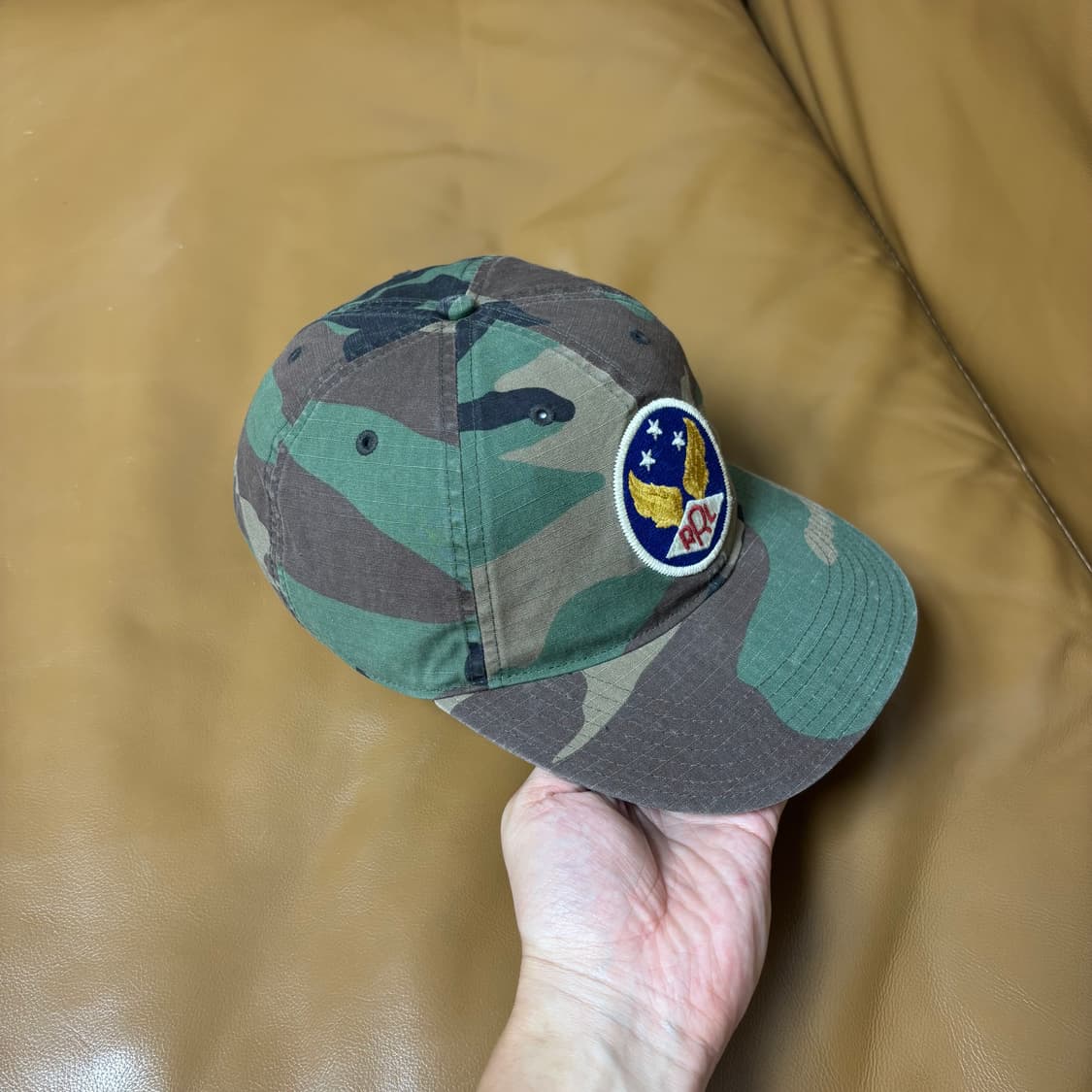 RRL 더블알엘 랄프로렌 폴로 우드랜드 카모 6패널 볼캡 모자 Camo 상품이미지3