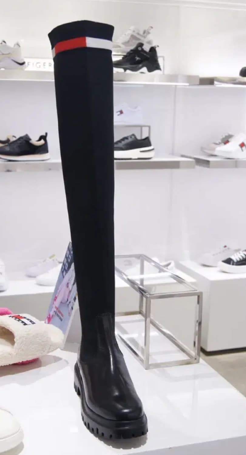 [트와이스 나연 착용, 정가이하, 새상품] 타미힐피거 삭스 니트 롱부츠 상품이미지7