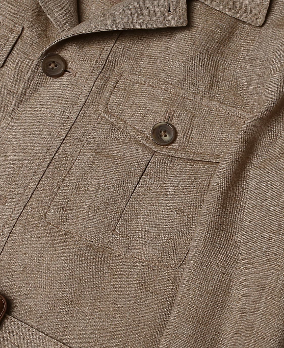 맨온더분 [Man On The Boon] 린넨 클래식 벨트 사파리 자켓 상품이미지4