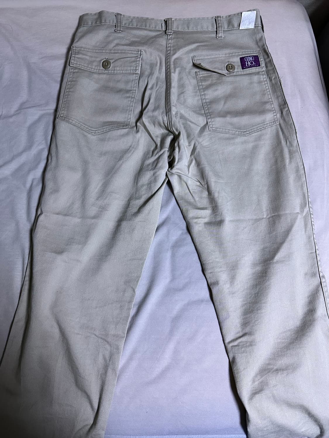 (34)궁호 면 퍼티그팬츠 베이지 상품이미지2