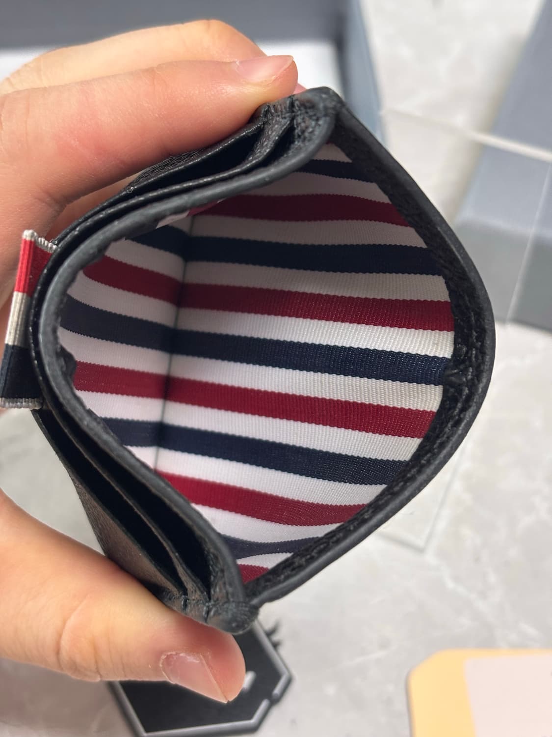 (정품) 톰브라운 페블 카드지갑 블랙 상품이미지3