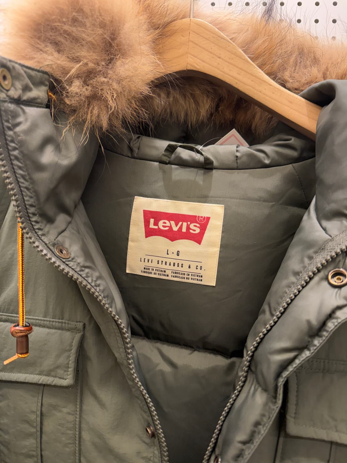 리바이스 퍼 후드 다운 패딩 자켓 U795 상품이미지5