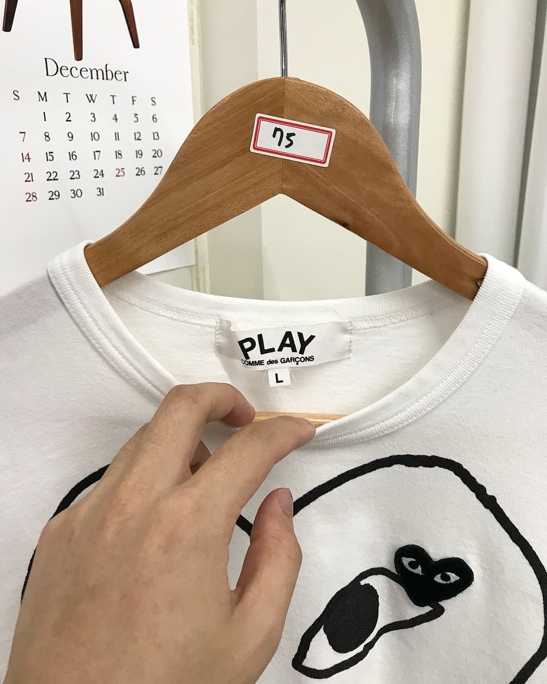 꼼데가르송 와펜 프린팅 반팔티 상품이미지2