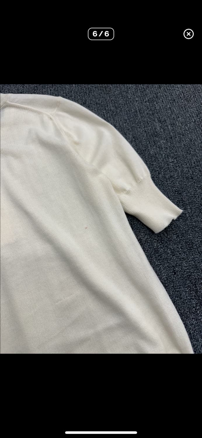 XS) 비비안웨스트우드 헨리넥 니트 반팔티 상품이미지7