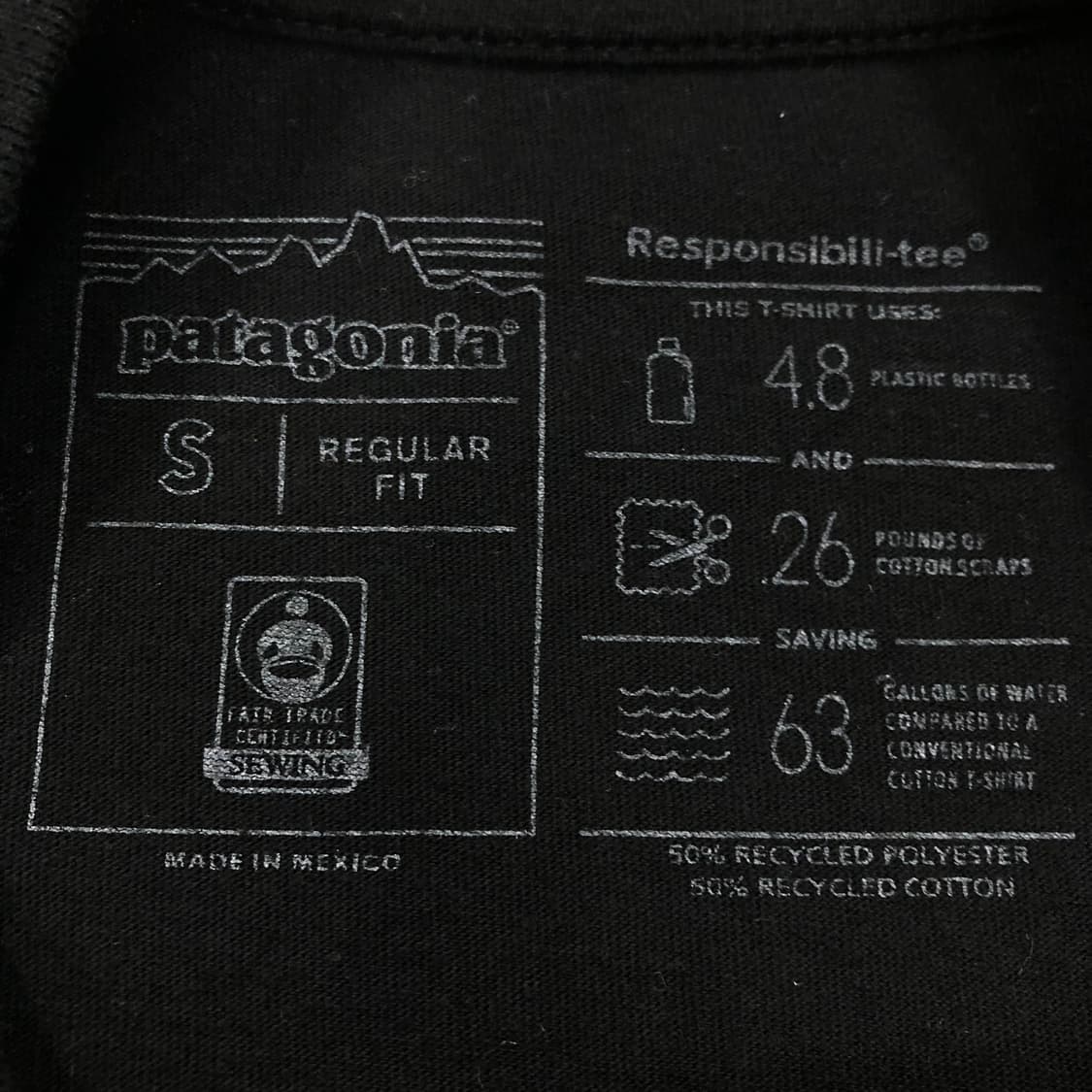 파타고니아 블랙 컬러 스펠아웃 롱슬리브 긴팔티 상품이미지4