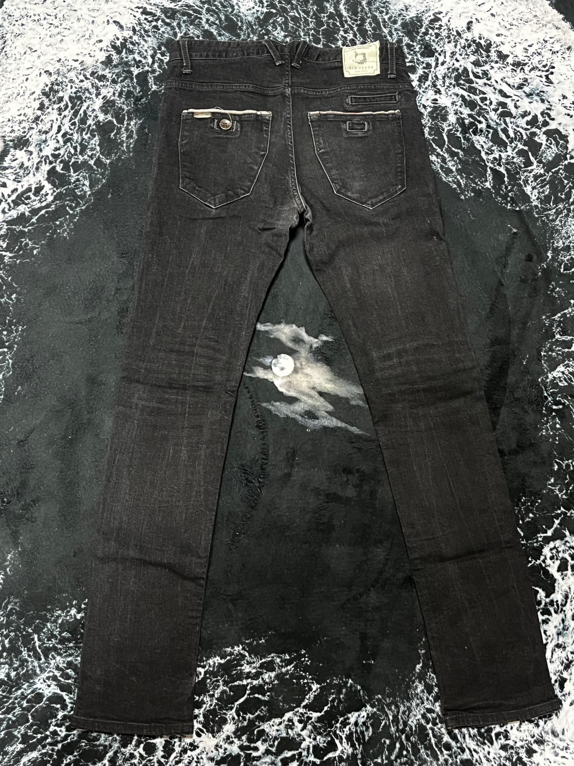 믹스진 흑청데님팬츠 상품이미지2