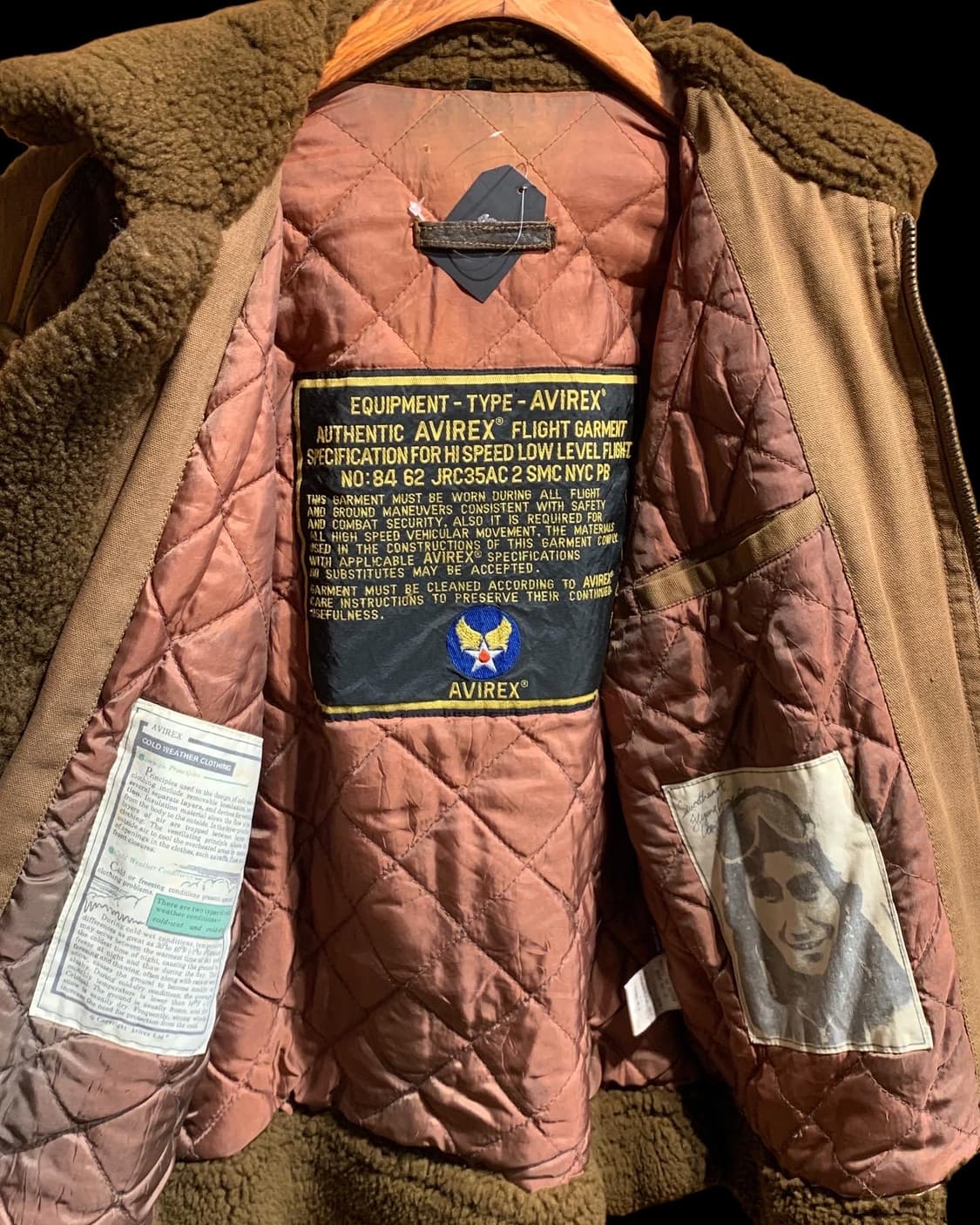 아비렉스 밀리터리 무스탕 자켓 상품이미지9