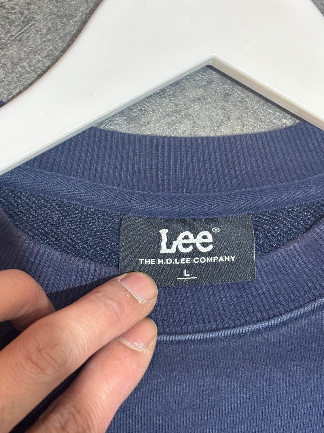 Lee 리 맨투맨 네이비 L사이즈 상품이미지5