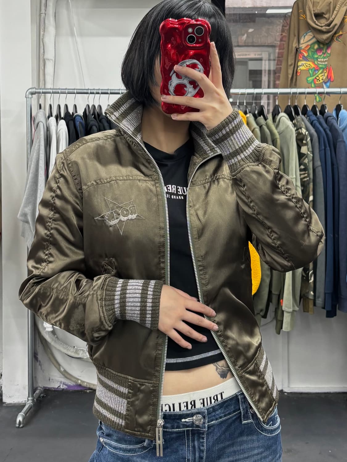 히스테릭 글래머 Rock 블루종 자켓 상품이미지2