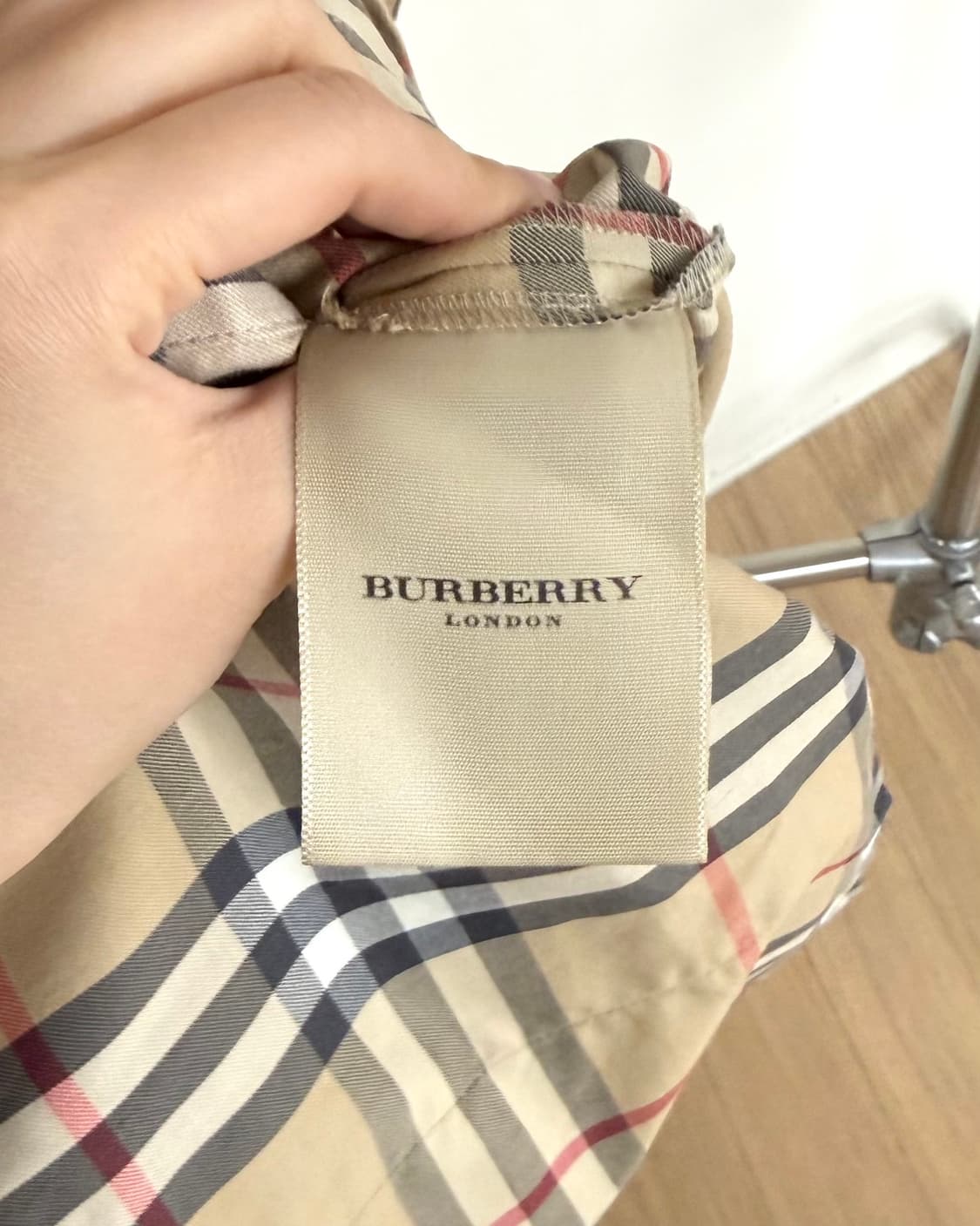 버버리 체크 코튼 셔츠 드레스 상품이미지8