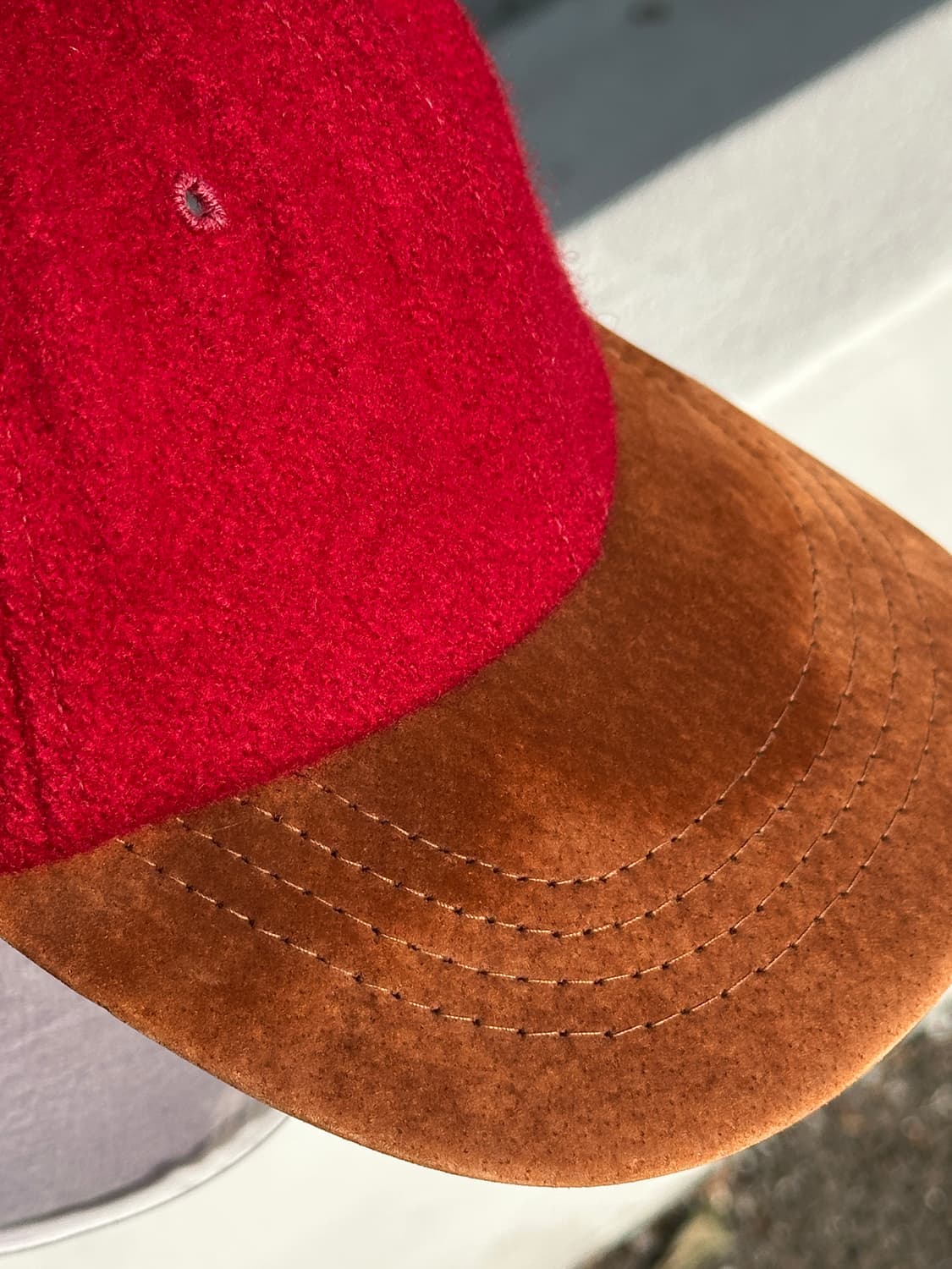 [M] 90s 팀버랜드 로고 배색 볼캡 모자 USA made 상품이미지5