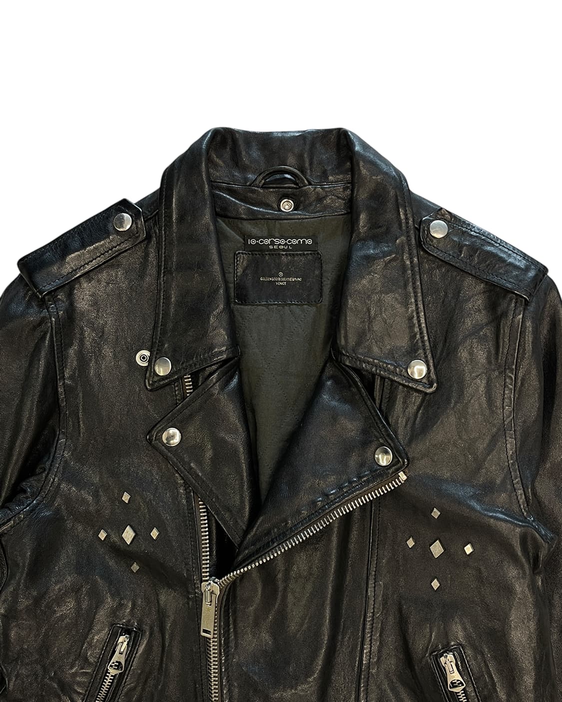 골든구스 스터드 바이컷 자켓 블랙 상품이미지6