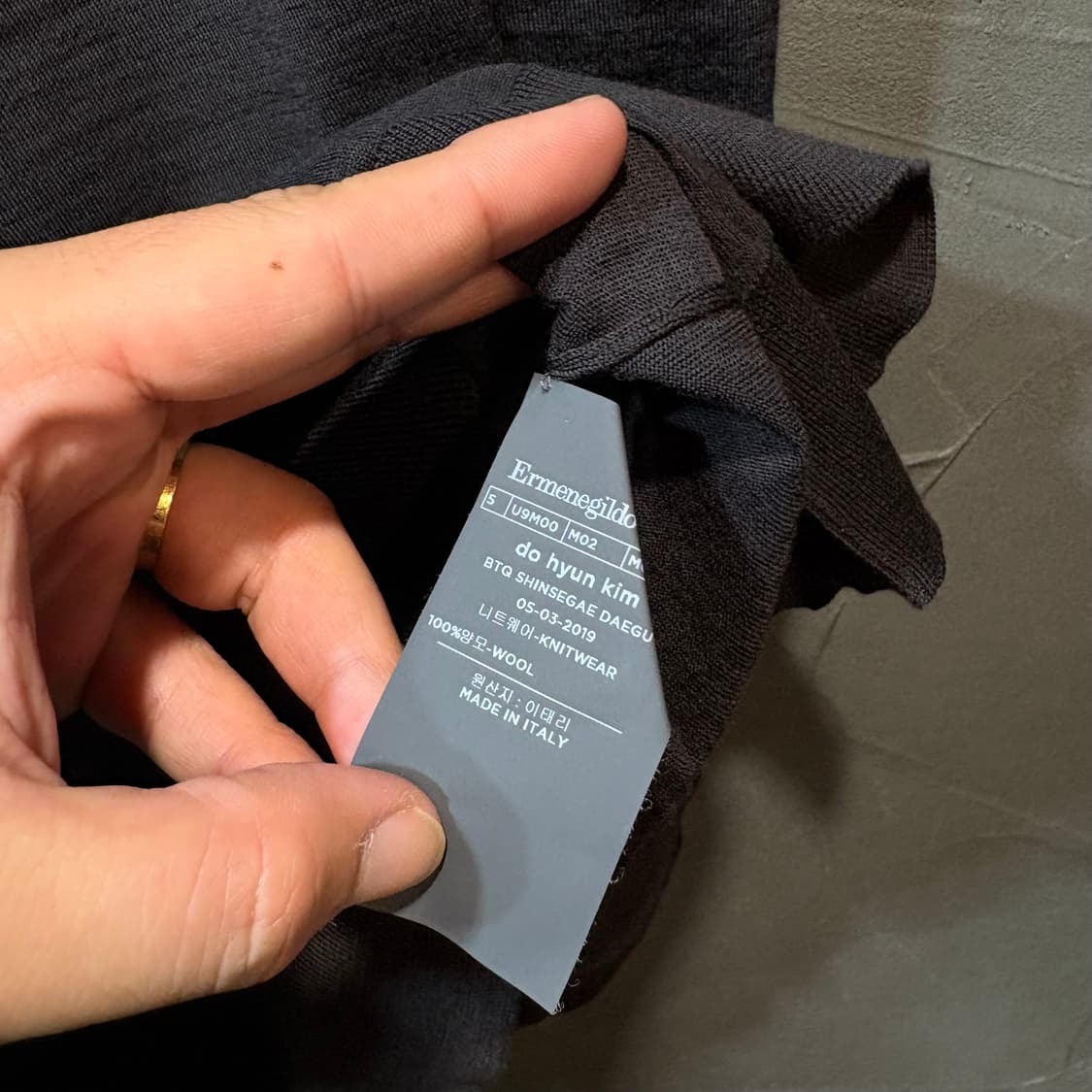 [58] Ermenegildo zegna 제냐 반팔 카라 니트 상품이미지6