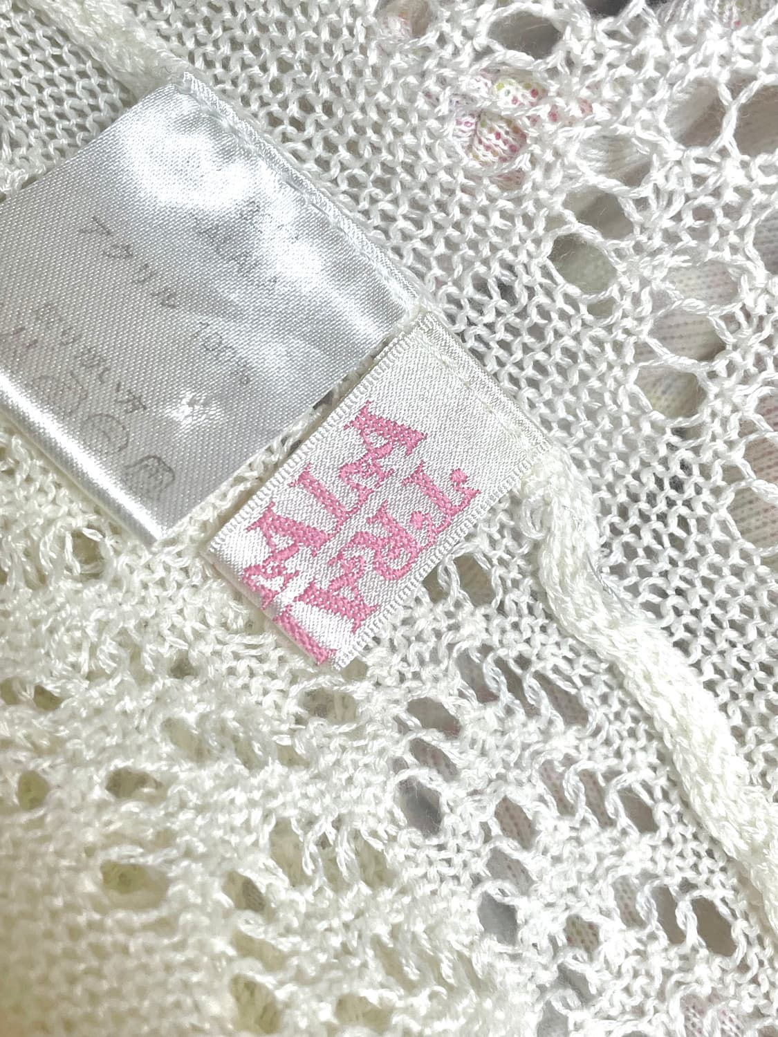 트랄라라  하트 단추 크로쉐 반팔 볼레로 가디건 상품이미지4