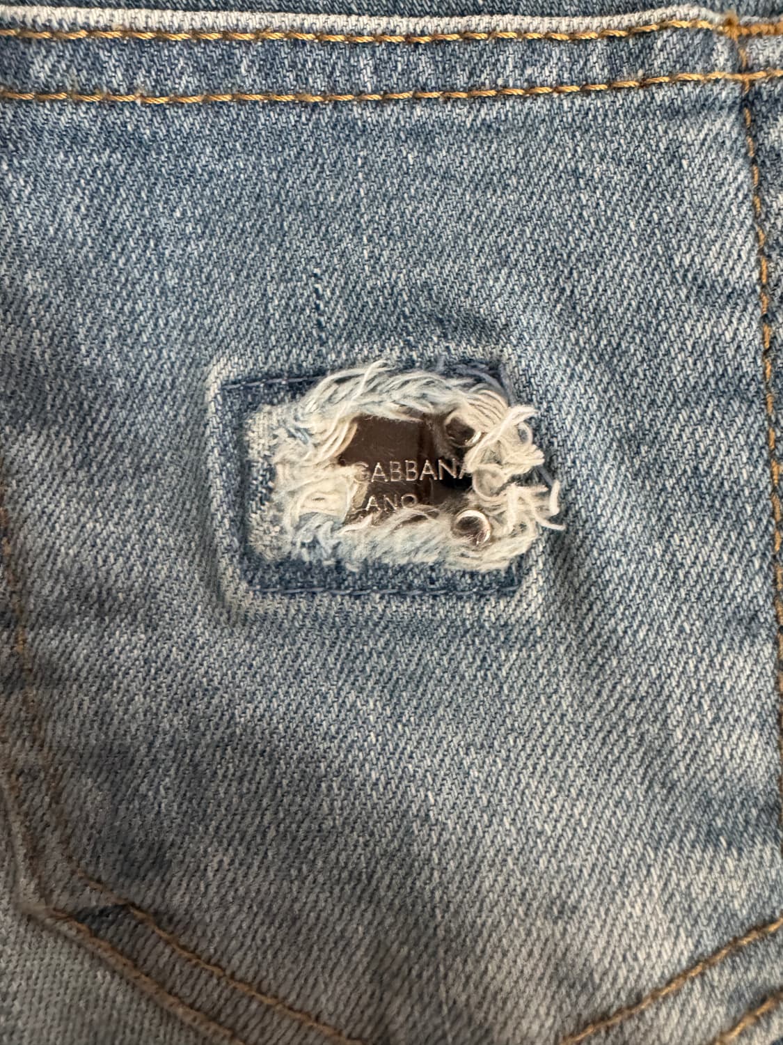 여성 돌체앤가바나 스키니핏 연청 데님팬츠 29.1인치 상품이미지3