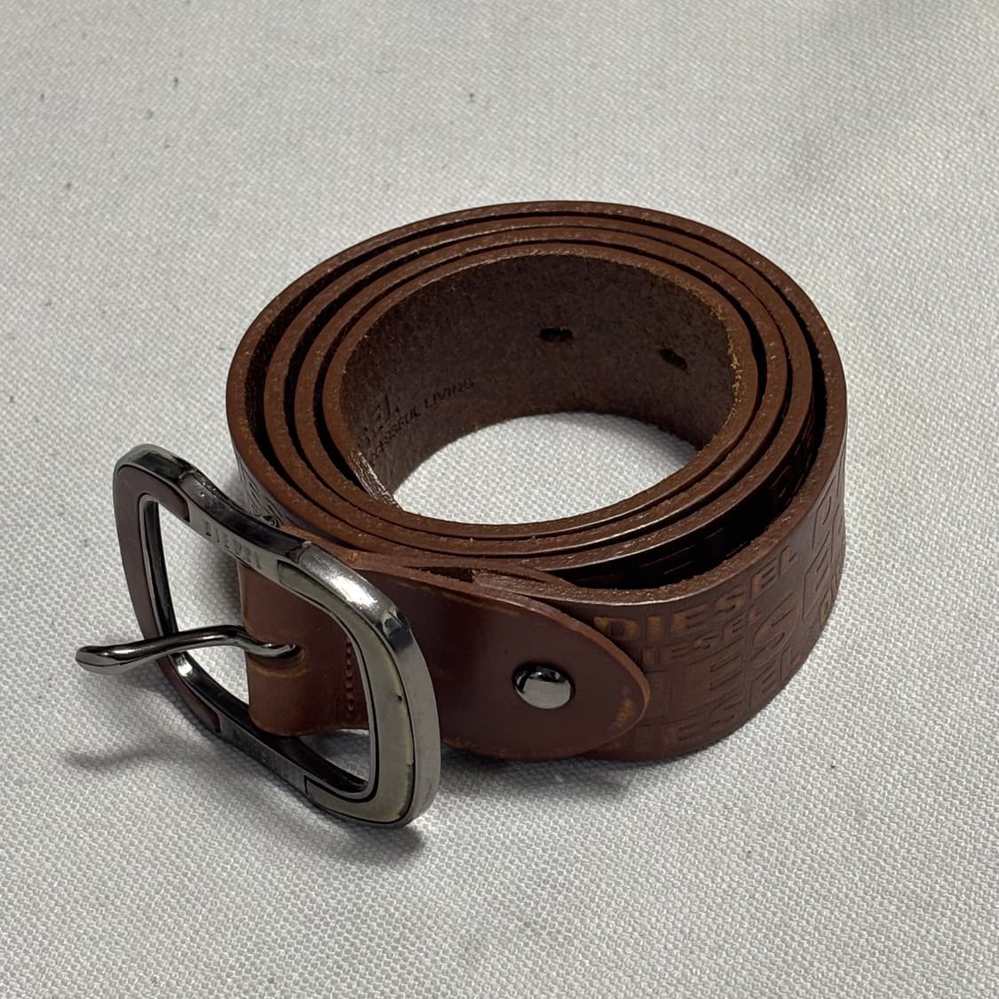 OS 디젤 브라운 가죽 벨트 상품이미지1