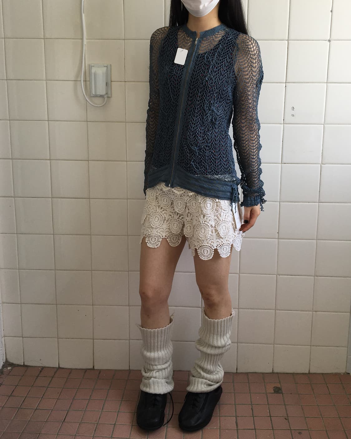 Crochet point see through zip up 상품이미지9