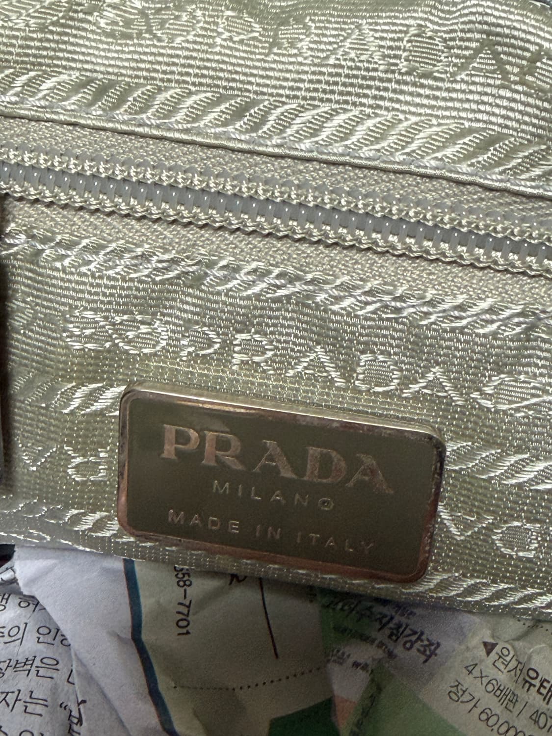 프라다 나일론 라이트 블루실버 백팩 상품이미지6