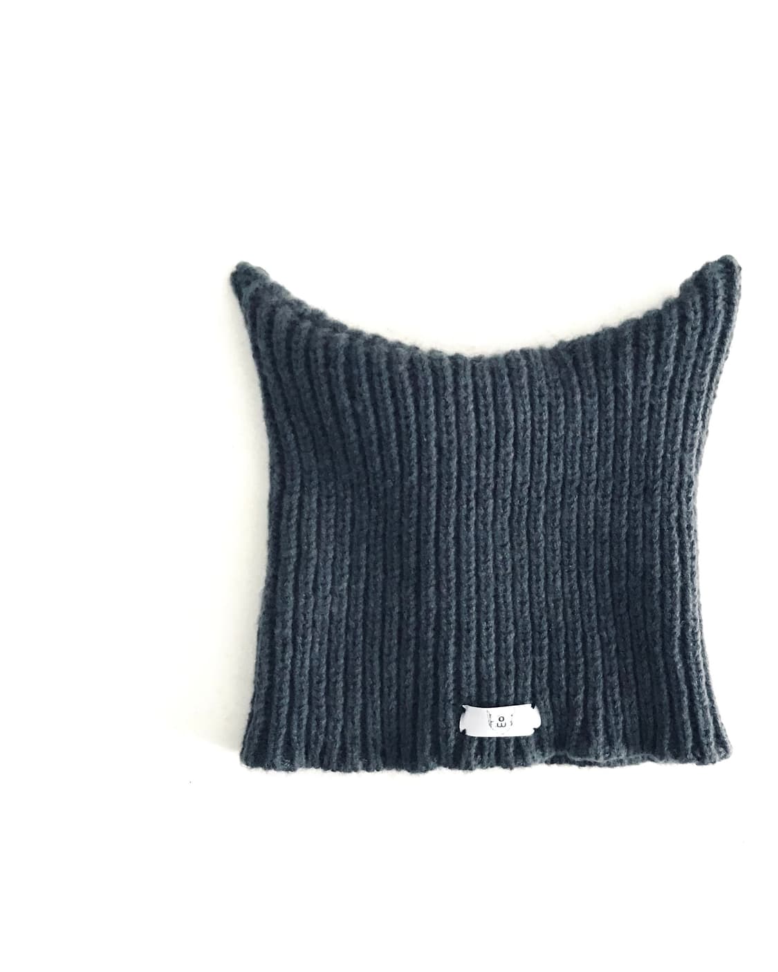 Custom🐾)Devil Cat-Ear grey knit binnie 상품이미지3